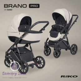 Brano Pro Riko kolor Sand wózek dziecięcy do 22 kg w wersji 2w1