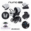 Nuno Pro marki Riko kolor Grey Fox nowoczesny model wózka spacerowego z miękką gondolą.