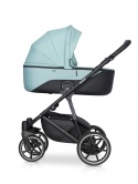 Riko Side 2w1 Mint – Nowoczesny Wózek Dziecięcy z Gondolą i Spacerówką