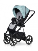 Riko Side 2w1 Mint – Nowoczesny Wózek Dziecięcy z Gondolą i Spacerówką
