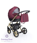 MILA PREMIUM 2w1 Kunert kolor Szary+gałązka praktyczny wózek dziecięcy