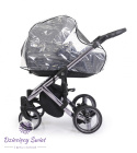 Tiaro Premium 2w1 Kunert kolor Czarny+pepitko prestiżowy wózek dziecięcy