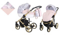 Tiaro Premium 2w1 Kunert kolor Róż+kwiaty prestiżowy wózek dziecięcy
