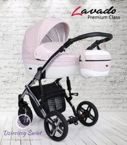 Wózek dzieciecy LAVADO Premium 2w1 Kunert kolor Żakard+róż