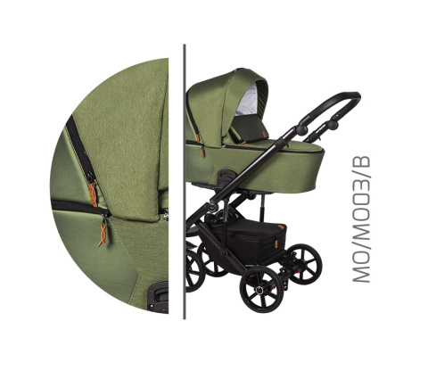 Wózek Baby Merc Mosca 2w1 MO03/B | Kompaktowy Wózek Wielofunkcyjny
