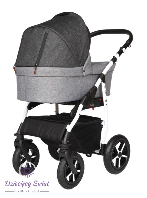 Wózek Baby Merc Q9 2w1 198 | Nowoczesny Wózek Głęboko-Spacerowy z Pompowanymi Kołami