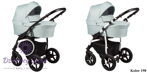 Wózek Baby Merc Q9 2w1 198 | Nowoczesny Wózek Głęboko-Spacerowy z Pompowanymi Kołami