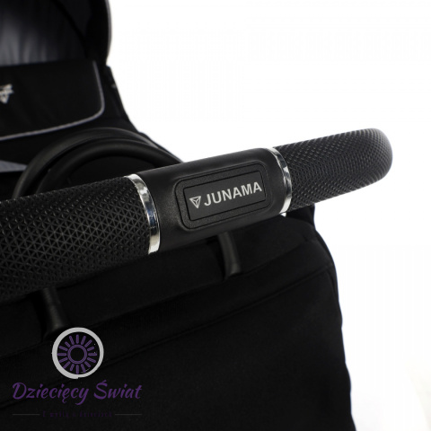 Wózek 2w1 Junama Diamond S-Line V3 Black + Silver – Design, Amortyzacja i Komfort w Jednym