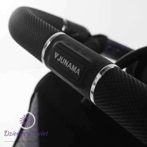 Wózek 2w1 Junama Diamond S-Line V3 Black + Silver – Design, Amortyzacja i Komfort w Jednym