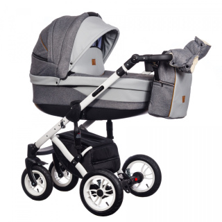 Euforia Comfort 2w1 Paradise Baby kolor 100 wózek dziecięcy głęboki przestrony