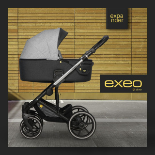 EXEO 3w1 Expander kolor Silver wózek dziecięcy z podwójną amortyzacją