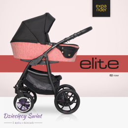 Elite 3w1 Expander kolor Rose wózek dziecięcy głęboko - spacerowy