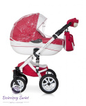 BRANO ECCO 3w1 Red Linen Stone wózek dziecięcy renomowanej firmy