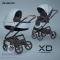 XD Black Edition 3w1 RIKO Crystal Blue nowoczesny wózek dziecięcy