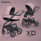 XD Black Edition 3w1 RIKO Energy Pink nowoczesny wózek dziecięcy