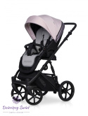 NESA 3w1 Riko Powder Pink wózek dziecięcy w nowoczesnym designu