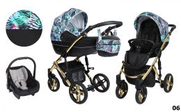 LAVADO Premium 3w1 Kunert Safari+czarny wózek dziecięcy