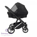 Lazzio Premium 3w1 Kunert Czarny Eco wózek dziecięcy wielofunkcyjny