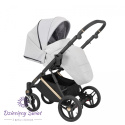 Lazzio Premium 3w1 Kunert Popiel Eco wózek dziecięcy wielofunkcyjny