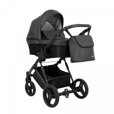 Lazzio 3w1 Kunert Czarny Eco praktyczny wózek dziecięcy