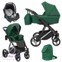 Lazzio Premium 3w1 Kunert Zielony wózek dziecięcy wielofunkcyjny