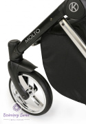Molto Premium 3w1 Kunert Grafit jeans+kwiaty ekonomiczny wózek dziecięcy