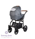 ROTAX 3w1 Kunert Szary worek model wózka dziecięcego
