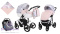Tiaro 3w1 Kunert Róż+kwiaty wózek dziecięcy w modnych kolorach