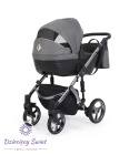 Tiaro Premium 3w1 Kunert Fiolet+wrzos wózek dziecięcy nowoczesny model