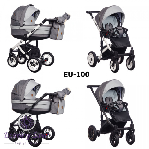 Euforia Comfort Line 3w1 ParadiseBaby Kolor 100 wózek dziecięcy głęboko-spacerowy