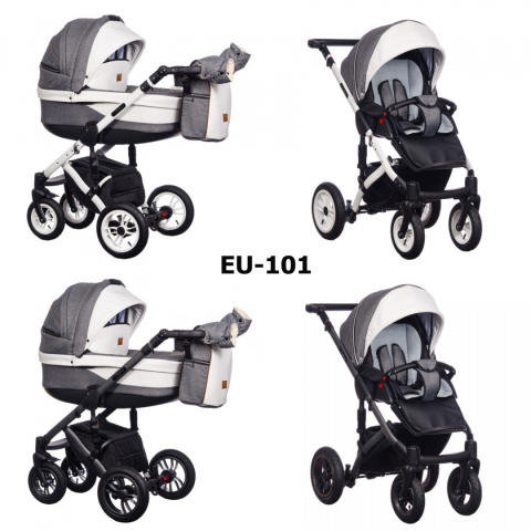 Euforia Comfort Line 3w1 ParadiseBaby Kolor 101 wózek dziecięcy głęboko-spacerowy