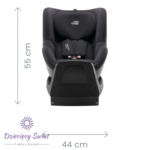 DUALFIX M PLUS 0-18 kg ISOFIX Britax Romer Black fotelik samochodowy obrotowy