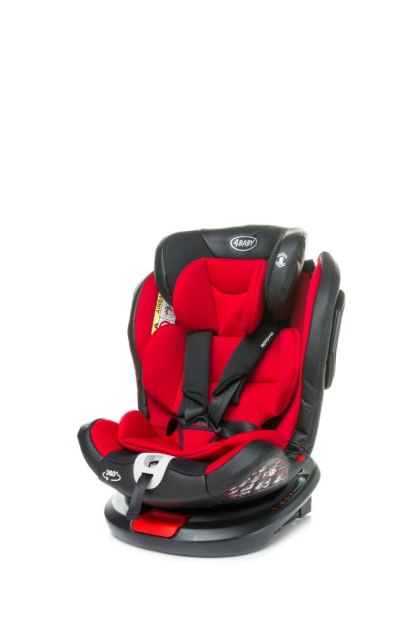 Fotelik Samochodowy 4BABY Roto-Fix Red i-Size Obrotowy 360° ISOFIX 40-150 cm RWF