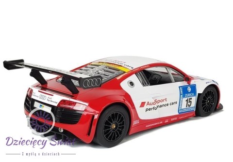 Auto R/C Audi R8 LMS Rastar 1:14 Biało-Czerwone