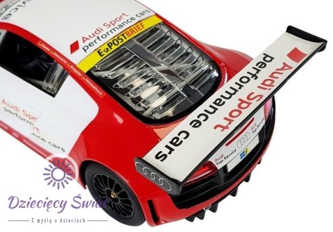 Auto R/C Audi R8 LMS Rastar 1:14 Biało-Czerwone