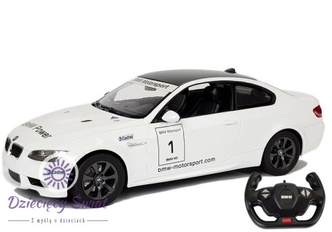 Auto R/C BMW M3 Rastar 1:14 Biały na Pilota