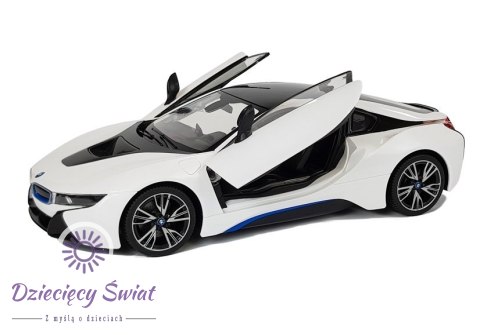 Auto R/C BMW i8 Rastar 1:14 Biały Drzwi Automatyczne