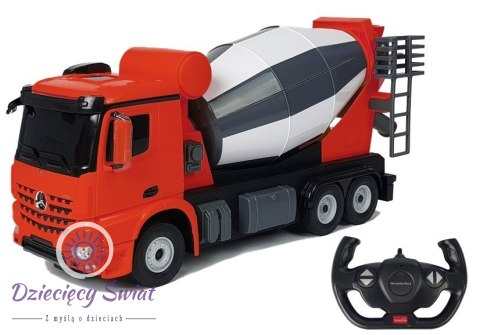 Auto R/C Mercedes-Benz Arocs Rastar 1:14 Czerwone na Pilota