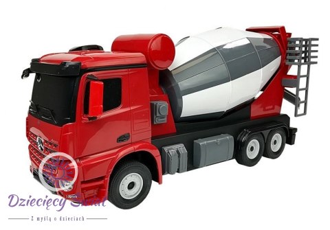 Auto R/C Mercedes-Benz Arocs Rastar 1:14 Czerwone na Pilota