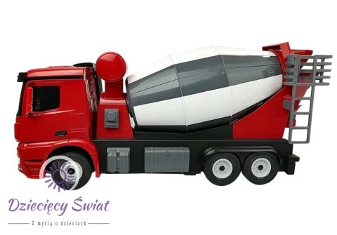 Auto R/C Mercedes-Benz Arocs Rastar 1:14 Czerwone na Pilota