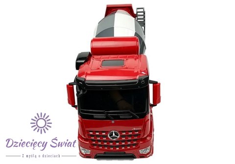 Auto R/C Mercedes-Benz Arocs Rastar 1:14 Czerwone na Pilota