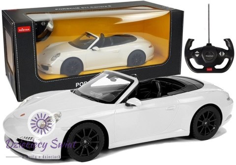 Auto R/C Porsche 911 Carrera S Rastar 1:12 Białe