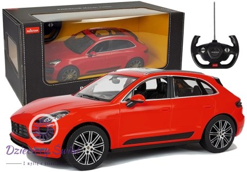 Auto R/C Porsche Macan Turbo Rastar 1:14 Czerwone na pilota