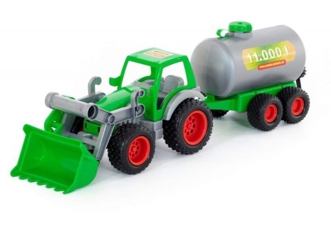 Farmer Traktor Ładowarka Cysterna Zielono- Szara 8794