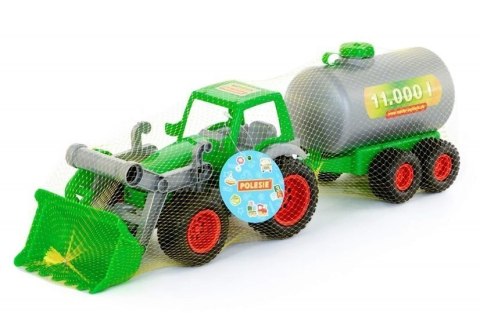 Farmer Traktor Ładowarka Cysterna Zielono- Szara 8794