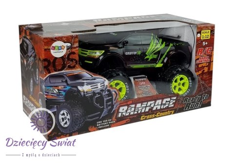 Ogromny Jeep Rampage R/C Czarny MONSTER TRUCK