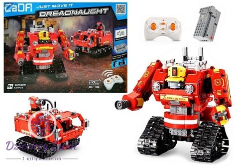 Robot z Klocków R/C 2.4G 527 elementów Czerwony