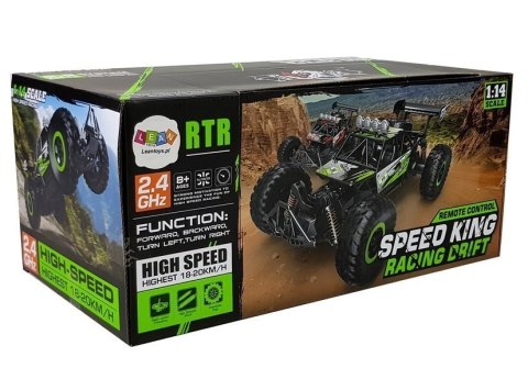 Auto Wyścigowe Off-Road Zdalnie Sterowane R/C 1:14 Zielone 20 km/h