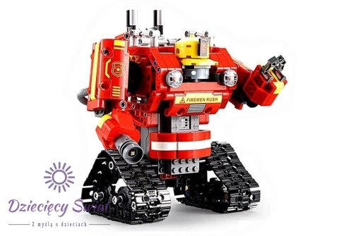 Robot z Klocków R/C 2.4G 527 elementów Czerwony