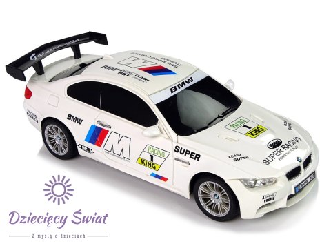 Auto Sportowe R/C 1:18 BMW- M3 Biały 2.4 G Światła